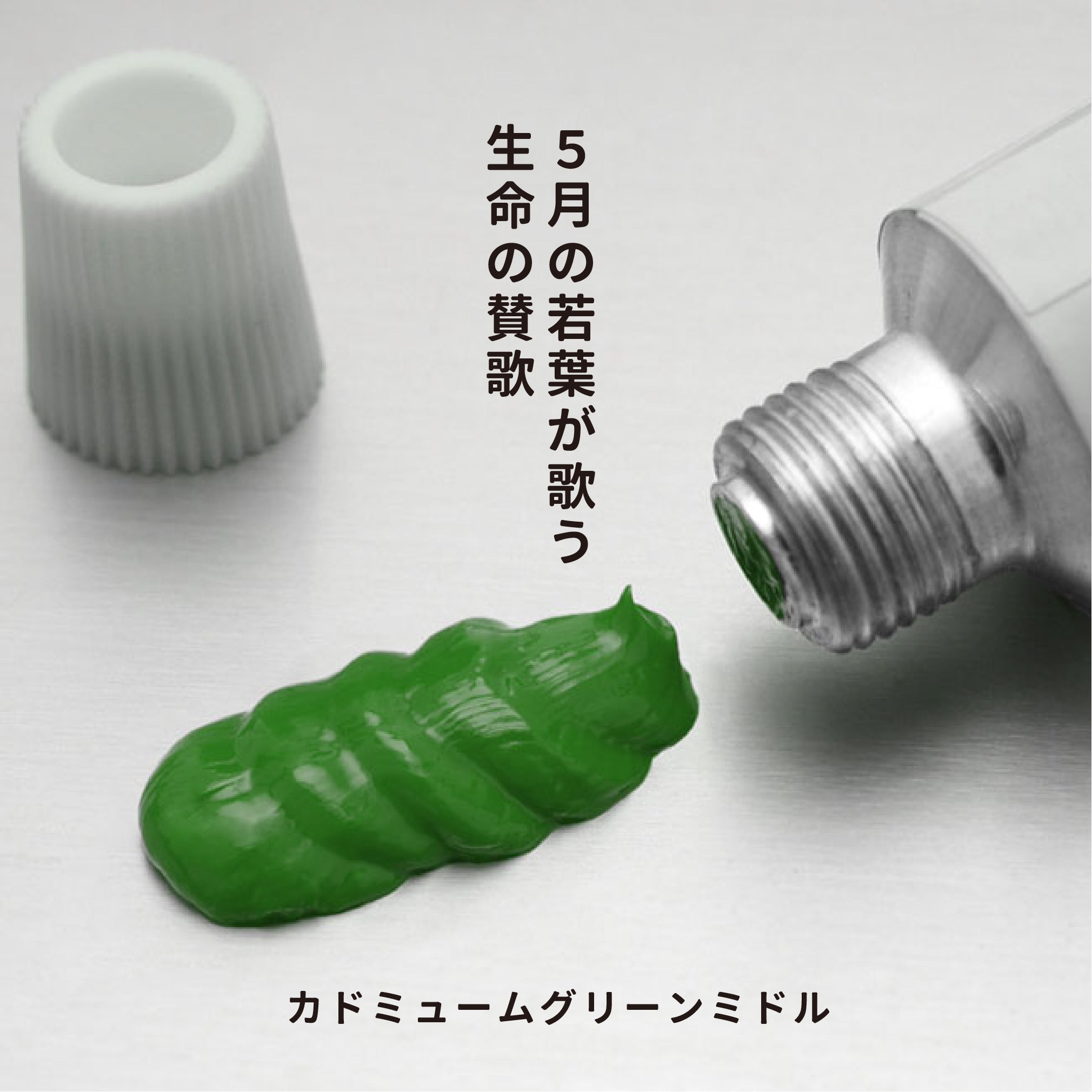 油彩絵の具 - カドミュームグリーンミドル